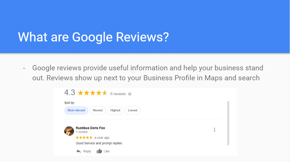 Google Review Tutorial